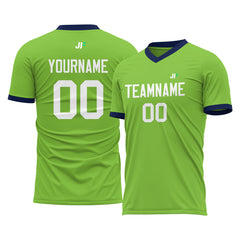 Custom Neon Green Soccer Uniform For Adult Youth Fans Jersey