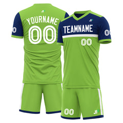 Custom Neon Green Soccer Uniform Training Outfit Sportswear