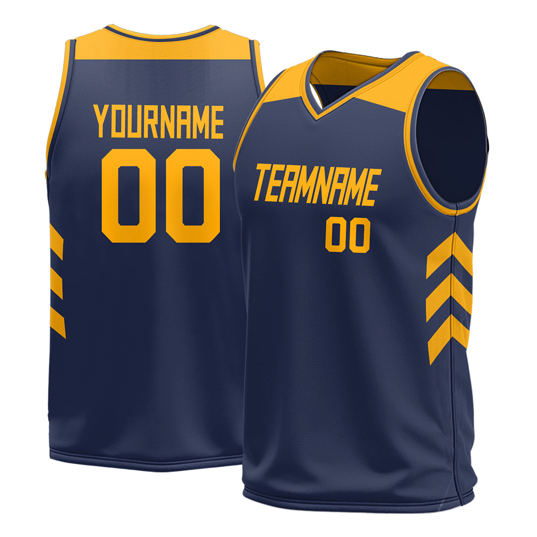 Custom Nawy Mesh Basketball Athletic Performance Jersey