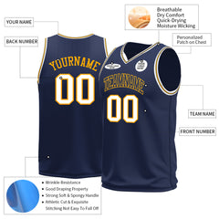 Custom Nawy Basketball Jersey Mesh Sports Athletic Performance Shirts