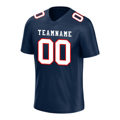 Custom Navy Football Jersey Player Fans Team Uniforms For Adult Youth Unisex