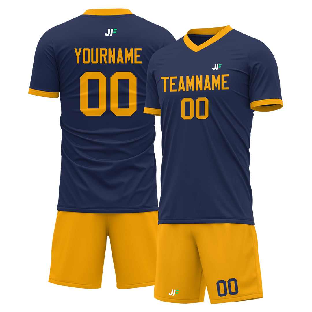 Custom Navy Soccer Uniform DIY For Adult Youth Fans Jersey