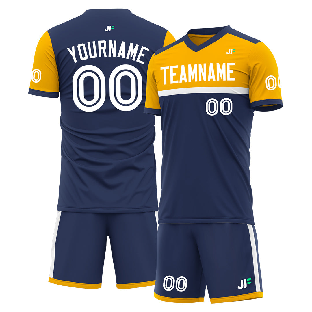 Custom Navy Soccer Uniform Training Outfit Sportswear