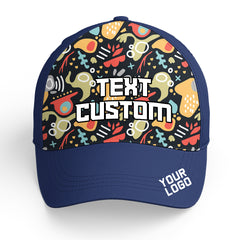 Custom Navy Baseball Cap Casual Adjustable Hat Ideal for Business Events and Gifts