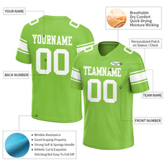 Custom Neon Green Football Jersey Athletic Special Fans Edition Shirt