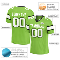 Custom Neon Green Football Jersey Athletic Special Fans Edition Shirt