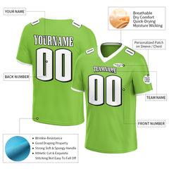 Custom Neon Green Football Jersey Athletic Special Fans Edition Shirt For Adult Youth