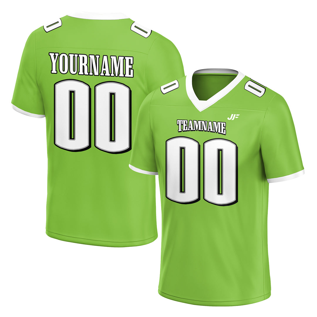 Custom Neon Green Football Jersey Athletic Special Fans Edition Shirt For Adult Youth