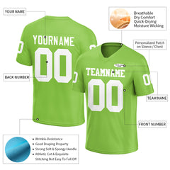 Custom Neon Green Football Jersey Athletic Special Fans Edition Shirt