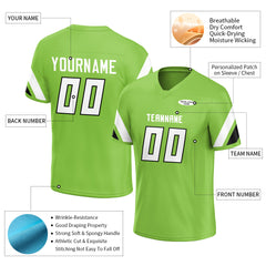 Custom Neon Green American Football Jersey Special Fans Edition Athletic Sportwear Shirts