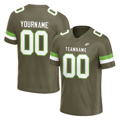 Custom Olive Football Jersey Athletic Shirt For Adult Youth