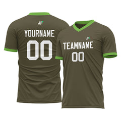 Custom Olive Soccer Uniform For Adult Youth Fans Jersey