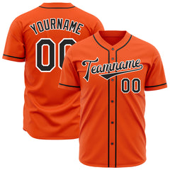 Custom Orange Full Button Down Mesh Fans Special Edition Authentic Baseball Jersey