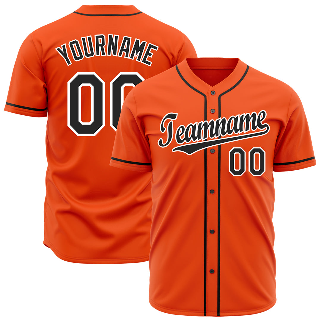 Custom Orange Full Button Up Mesh Fans Special Edition Authentic Baseball Jersey