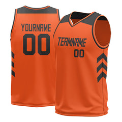 Custom Orange Mesh Basketball Athletic Performance Jersey