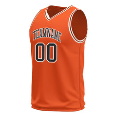 Custom Orange Basketball Jersey Mesh Sports Athletic Performance Shirts