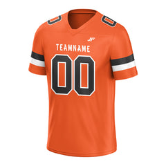 Custom Orange Football Jersey Athletic Shirt For Adult Youth