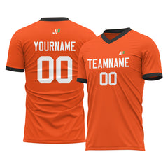 Custom Orange Soccer Uniform For Adult Youth Fans Jersey