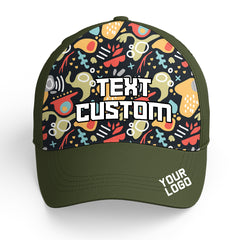 Custom Olive Baseball Cap Casual Adjustable Hat Ideal for Business Events and Gifts