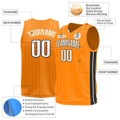 Custom Orange Basketball Jersey Sports Training Shirts