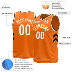 Custom Orange Basketball Jersey Athletic Sports Shirts For Aldult Youths