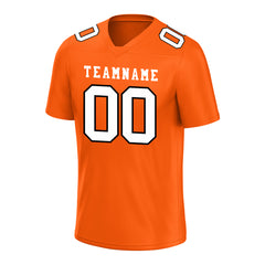 Custom Orange Football Jersey Player Fans Team Uniforms For Adult Youth Unisex