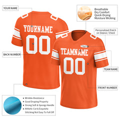 Custom Orange Football Jersey Athletic Special Fans Edition Shirt