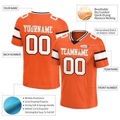 Custom Orange Football Jersey Athletic Special Fans Edition Shirt