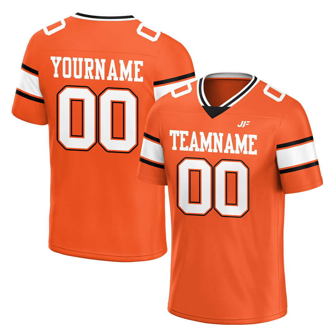 Custom Orange Football Jersey Athletic Special Fans Edition Shirt