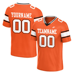 Custom Orange Football Jersey Athletic Special Fans Edition Shirt