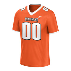 Custom Orange Football Jersey Athletic Special Fans Edition Shirt For Adult Youth