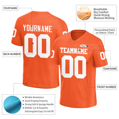 Custom Orange Football Jersey Athletic Special Fans Edition Shirt