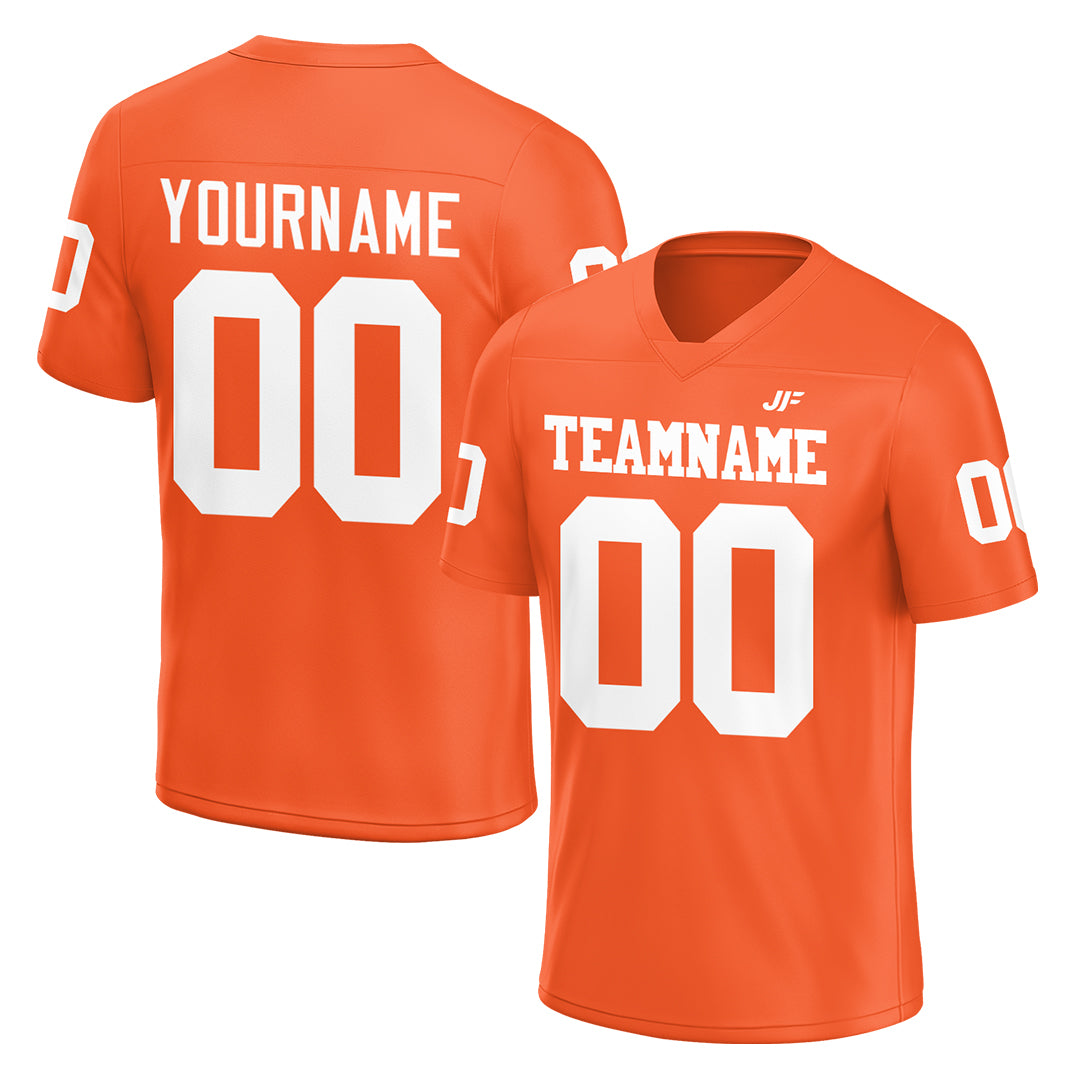 Custom Orange Football Jersey Athletic Special Fans Edition Shirt