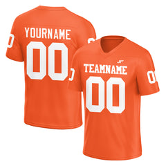 Custom Orange Football Jersey Athletic Special Fans Edition Shirt