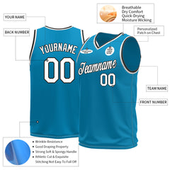 Custom Panther Blue Basketball Jersey Mesh Sports Performance Team Uniform