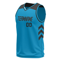 Custom Panther Blue Mesh Basketball Athletic Performance Jersey