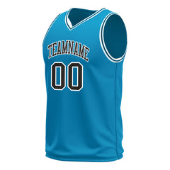 Custom Panther Blue Basketball Jersey Mesh Sports Athletic Performance Shirts