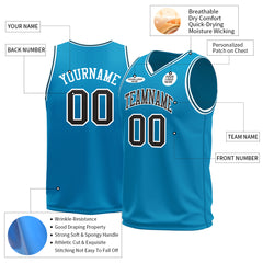 Custom Panther Blue Basketball Jersey Mesh Sports Athletic Performance Shirts