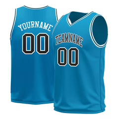 Custom Panther Blue Basketball Jersey Mesh Sports Athletic Performance Shirts