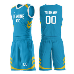 Custom Panther Blue Basketball Uniform For Adult Youth Fans Mesh Jersey