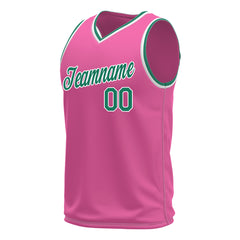 Custom Pink Basketball Jersey Mesh Sports Performance Team Uniform