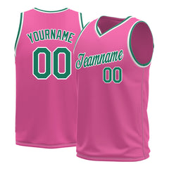 Custom Pink Basketball Jersey Mesh Sports Performance Team Uniform