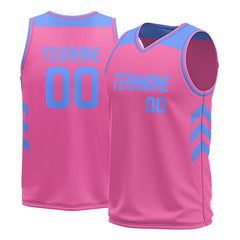 Custom Pink Mesh Basketball Athletic Performance Jersey