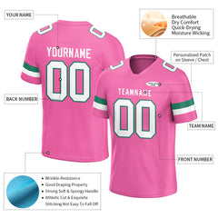 Custom Pink Football Jersey Athletic Shirt For Adult Youth