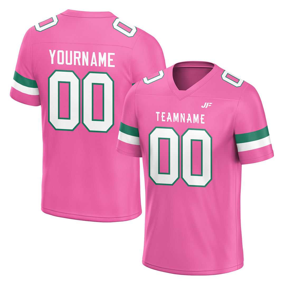 Custom Pink Football Jersey Athletic Shirt For Adult Youth