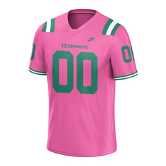 Custom Pink Football Jersey Athletic Shirt For Adult Youth Unisex