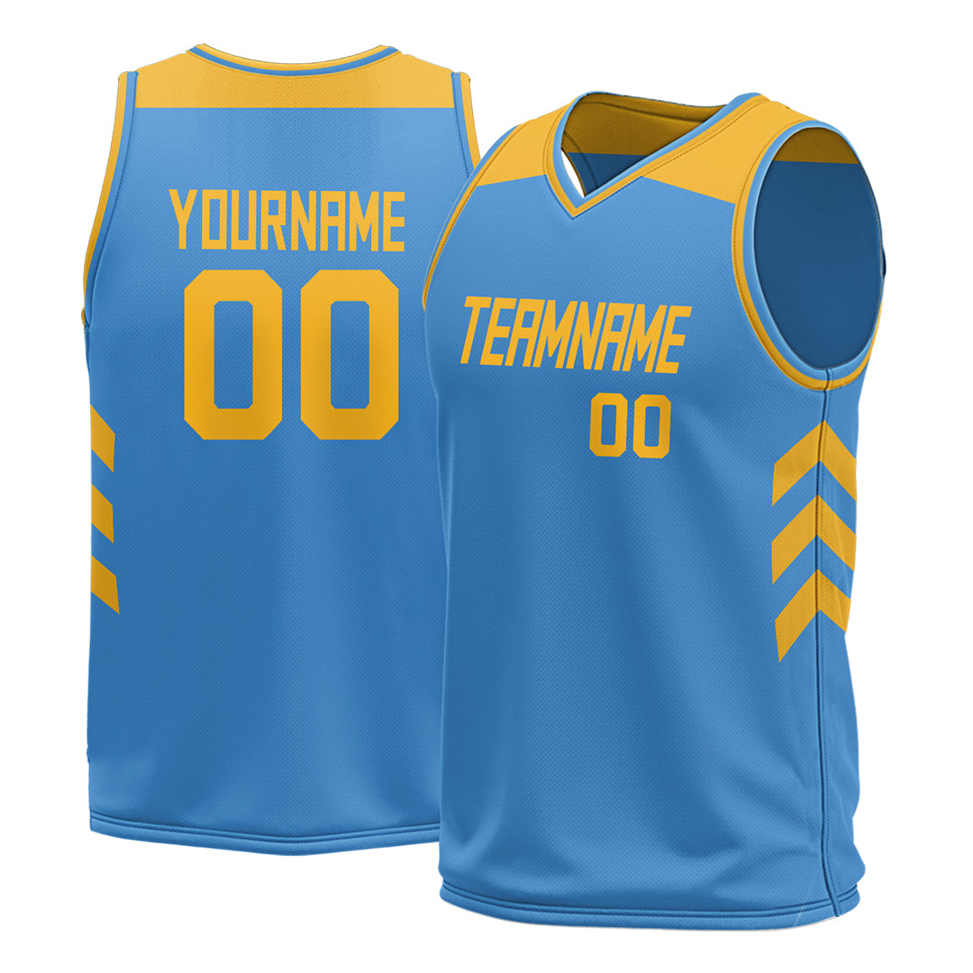 Custom Powder Blue Mesh Basketball Athletic Performance Jersey