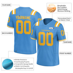 Custom Powder Blue Football Jersey Athletic Shirt For Adult Youth Unisex