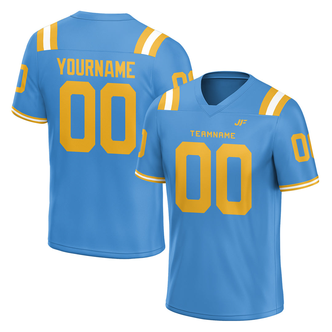 Custom Powder Blue Football Jersey Athletic Shirt For Adult Youth Unisex