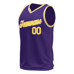 Custom Purple Basketball Jersey Mesh Sports Performance Team Uniform